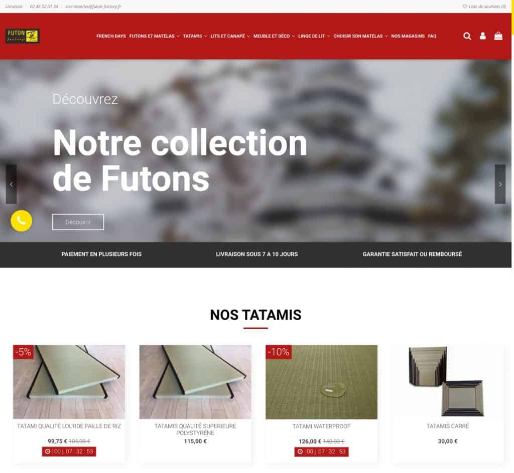 Site Futon Factory la grande cuillère