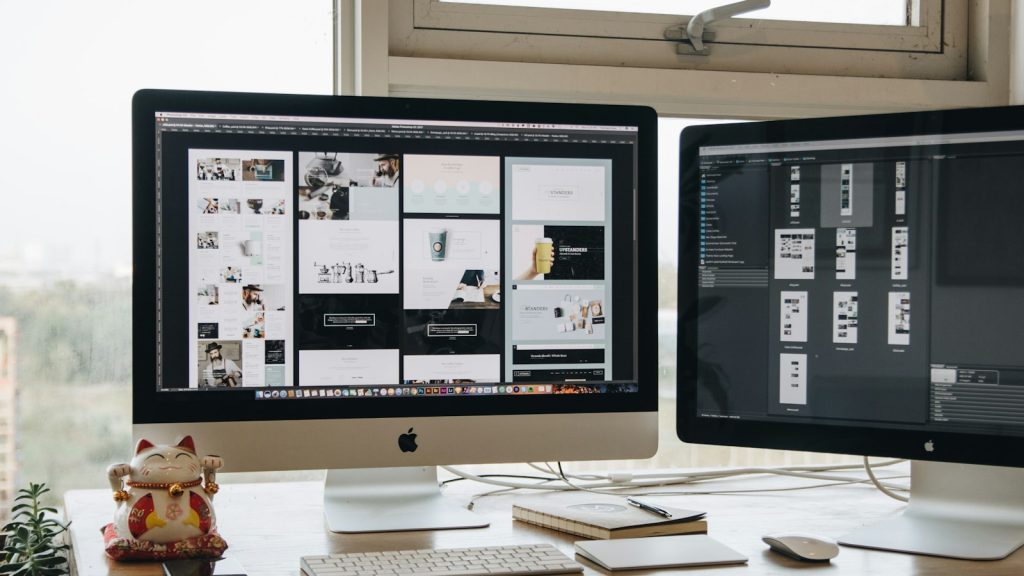 poste de travail de designer